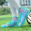 Kleid Schuhe ALIUPS High Ankle Fußballschuhe Männer Atmungsaktive Outdoor High-top Fußball Stiefel Turf Fußball Stollen Kinder AG Frauen Fußball Schuhe 230316