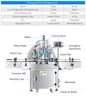 Zonesun ZS-SV4HS Automatisk vätskefyllningsmaskin 4 Heads Servo Piston Pump Juice Beverage Kvantitativ kosmetisk flaska