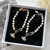 planet pearl pendant necklace hot lady choker designer diamond pendant necklace super quality