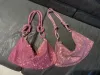 Bolsa de strass símula bolsa de diamante prateada para mulheres 2022 Upgrade Evening Prom Rhinestone Bolsa Bolsa de Hobo