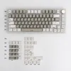 GMK Clones White Grey 121 Keys Double Shot KeyCap YMK KeyCap English Custom Personality KeyCaps för Mechanical Keyboard RK61/87/