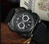 2022 Modello Sport Cinturino in gomma Quarzo Campana Orologio multifunzione di lusso Orologio da uomo in acciaio inossidabile da uomo Ross Orologio da polso 01