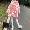 レディースダウンパーカス特大のポケットルーズプラスフリースプリントジャケットサイズパークコート服カワイイスウィートロングスリーブストリートウェアY2KWOME