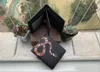 Männer Tier Designer Mode Kurze Brieftasche Leder Schwarz Schlange Tiger Biene Frauen Luxus Geldbörse Kartenhalter Mit Geschenk Box Top qualität