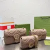 Sacs à bandouliers de la chaîne de marmont de qualité supérieure Femme Fashion Classic Designer Handbags Lady Gerined Leather Banquet Black Messenger Crossbo 71