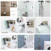 الخطافات تتبع Mop Hanger Mop Clip Punch-Free Traceless Broom Mop Hook Clip Mop Mop Mop Mopans Mestance Bathrate Bathroom Hooks Strong