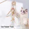 Chat Jouets Mini Bois Avec Bell Rod Jouet Bâton En Bois Pet Teaser Interactive Catcher