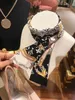 stampa Lettera sciarpa di seta foulard di design moda donna borsa a manico lungo sciarpa Parigi spalla zaino bagaglio nastro foulard 4OOH