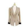 Costumes pour femmes Blazers Genayooa femmes 2 pièces Blazer ensemble à manches longues bureau dames Style coréen haute qualité femmes pantalons formels