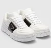 Top marque rembourré Nappa hommes baskets chaussures doux blanc noir cuir formateurs lumière mode hommes décontracté marche Eu38-46.box