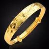 Bangle mode armband bloempatroon verstelbare gouden dames elegante eenvoudige merk sieraden prachtige collocatie. BR70095