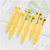 Point Pens 36 PCS/Lot 0.5/0.7mm Banana Cactus Pencil Pencil Currot Matic Matic Ding Pen School School Supplies Stationery GI DHSWJ