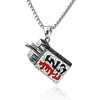Pendant Necklaces Jewelry Classic Personality Good And Evil Titanium Steel Men's Necklace