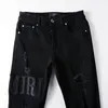 Amirs Designer Jeans Topkwaliteit Heren Jeans Heren Luxe Denim Jeans Gaten Broek Jean COOLGUY Biker Broek Man Kleding #892