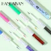 Handaiyan 2 en 1 Eyeliner coloré stylo étanche à soie étanche et pose crayon Velvet Matte finition éblouissante étincelante extrêmement mince maquillage liquide eyeliners