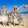 Dopasowanie rodzinnych strojów Dopasowanie rodzinnych strojów matka-córka kwiatowa sukienka Slips T-shirty i szorty na plażę para wakacji noszenie 230316
