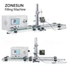 Zonesun ZS-DTMP1D آلة تعبئة السائل الصغيرة خط صغير مضخة مغناطيسية عصير الزجاجة زجاجة زجاجة القارورة فوهة رفع أنبوب القارورة