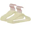 Hangers Racks 10 Uds. Perchas para bebés para perchas 30/35CM ropa antideslizante para trajes perchas de terciopelo para ahorrar espacio para niños armario organizador para el hogar perchero 230316