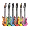 Fancy Party Prop Supplies Musical Disco Rock Neon Inflatable Blow Up Guitars Toys SN721