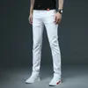 Jeans masculin de style classique jean blanc skinny blanc masculin Coton Business Stretch Stretch Denim pantalon de mode masculine Pantalon de marque 28-38 230316