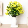 Fleurs décoratives plantes en plastique artificielles pour la maison Table bureau chambre jardin mur décor plante accessoire fausse feuille vert bonsaï fournitures