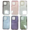 iPhone Case HD Clear with Metal Buttons for iPhone 14 13 12 Pro Max Mini 14 Plus Protective PC Back Cover Cases Anti-Yellowing