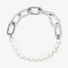 Pearl Charms Bracelets Chain Love Bransoletka DIY Fit Pandora Biżuteria projektanci Europejskie i amerykańskie popularne imprezowe prezenty dla kobiet