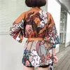 Women's Blouses 2023 Japanse Kimono Cardigan Cosplay shirt blouse voor vrouwelijke kleding traditionele kimono's