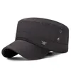 Nya platt bomullsbaseballmössor med Eagle Logo Men's Outdoor Sunshade Military Cap justerbar unisex sport sunhat