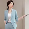 Women's Suits Blazers Sprinng Summer Elegant Women Business Suits with Pants and Jackets Coat OL Styles Professional Business Work Wear Blazers Set 230316