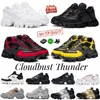 Sapatos de plataforma com caixa Cloudbust Thunder Tênis masculino feminino de cano baixo de cano alto de borracha leve tênis de corrida ao ar livre