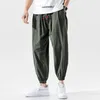 Men's Pants Cotton Casual Harem Pants Men Joggers Man Summer Trousers Male Chinese Style Baggy Pants Harajuku Clothe Men Drop 230316
