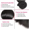 Wefts rak 3/4 st mänskliga hårbuntar dubbel inslag hårförlängning rå indisk remy hår 100 g/pc, 12a klass naturlig färg