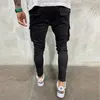 Men's Jeans Men's Jeans Beach Style Multi-Pocket Men's Jeans Casual Travel Pants Slim Stretch Pencil Pants Four Seasons Black Cargo Jeans 230316