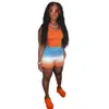 2023 Kvinnor Tracksuits Summer Two Piece Set Sexig Tank Top och Sweatpants Belt Tether Outfits Jogging Sportkläder