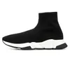 Sapatos de meias originais Designer masculino Mulheres Speed Trainers Classic Slip-On Platform Paris Knit Triple S preto preto rosa bege limpo Bottoms Walking Sneakers Dhgates