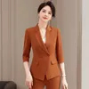Women's Suits Blazers Sprinng Summer Elegant Women Business Suits with Pants and Jackets Coat OL Styles Professional Business Work Wear Blazers Set 230316