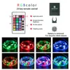 Bandes LED Bandes lumineuses LED MINI Contrôleur de musique Coloré RGB 5050 USB 20 touches 24 touches pour Home Party Bar Dance TV Éclairage de fond P230315