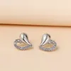 Studörhängen ER-00538 Korean Rhinestone Wedding Gift Heart Earings Fashion Jewelry 2023 artiklar Kvinnor Partihandel i bulk