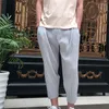 Tops Männer Designerhose Herrenhosen Homme Issey Fleat Mann Pant Plisse Miyake Plisel Mann Hosen Stoff Lose lässige Harun Füße Trendige Männerhosen 591