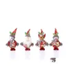 Christmas Decorations Tree Pendant Plush Hanging Ornaments Santa Reindeer Snowman Doll With Bells Party Xbjk2209 Drop Delivery Home Dhyj9