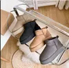Women Classic Mini Platform Boot Ultra Matte Fur Snow Boots Suede Wool Blend Comfort Winter Designer Ankle Booties Storlek 35-43Free OVÄNDNING