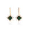 Boucles d'oreilles pendantes 2023 Tendance européenne et américaine Mode Femme Rétro Goutte d'eau Longue Boucle d'oreille carrée Bijoux Fête de mariée Banquet G