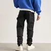 2023 High Street Fashion Märke Presentmen's Pants Rep Straight Jeans American Loose Mångsidig arbetskläder Pocket Stretch Casual