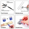 Pencils Drawing Painting Sketch Kit Set with Pencil Erasers Sharpener for Artist Beginner Student Stationery Sketching Supplies 230317