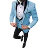 Herrenanzüge, eleganter Herrenanzug, 3-teilig, Hochzeitskleid, Halloween-Kostüm, formell, geschäftlich, sozial, Jacke, Weste, Hose, Ternos für Herren, Blazer-Sets