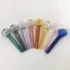 Acessórios para fumar coloridos de 4 polegadas Tubo grosso de bola de 30 mm para cachimbos Tobcco Herb Glass Oil Unhas Pyrex Glass Oil Burner Pipe