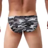 Mustrants Mens Briefes Jockstrap Camuflafá baixa calcinha de camuflagem Cuecas Bolsa de corneta sexy Bolsa íntima Calzoncilos Hombre respirável