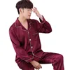 Vêtements de nuit pour hommes AIPEACE Pyjama costume Satin Soie Pyjamas Ensembles Couple Vêtements de Nuit Famille Pijama Amant Nuit Costume Hommes Femmes Casual Maison Vêtements 230317