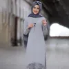 Vêtements ethniques Pantalon islamique Ensemble pour femmes Abaya Robe Mode musulmane Creux Solide Manches longues Arabe Dubaï Eid Mubarak Dames Kaftan 230317